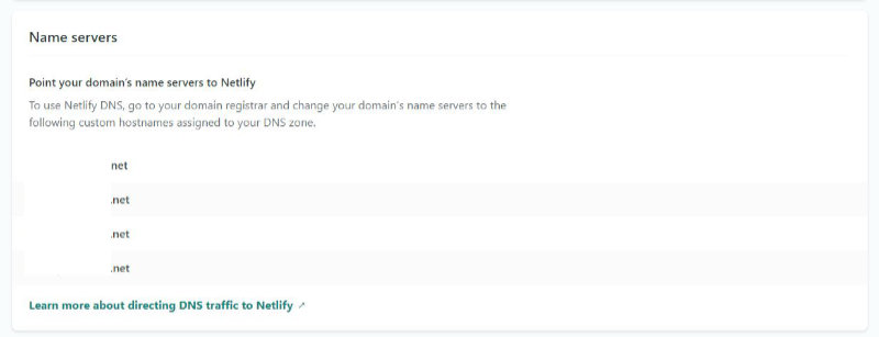 Netlify Name servers