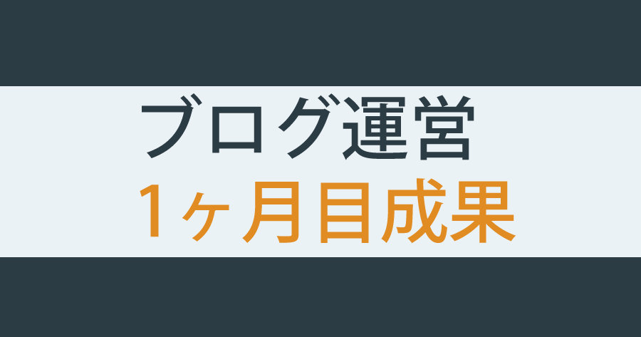 リアル ブログ開設1ヶ月目の成果とやったこと モレブロ